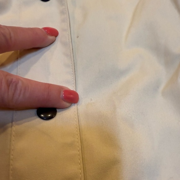 Women's Vintage Saxton Hall Cream Trench Coat size 7 - Picture 10 of 16